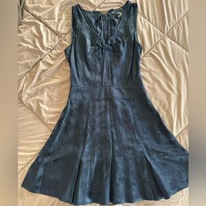 Marc Jacob’s watermark silk navy blue cocktail dress